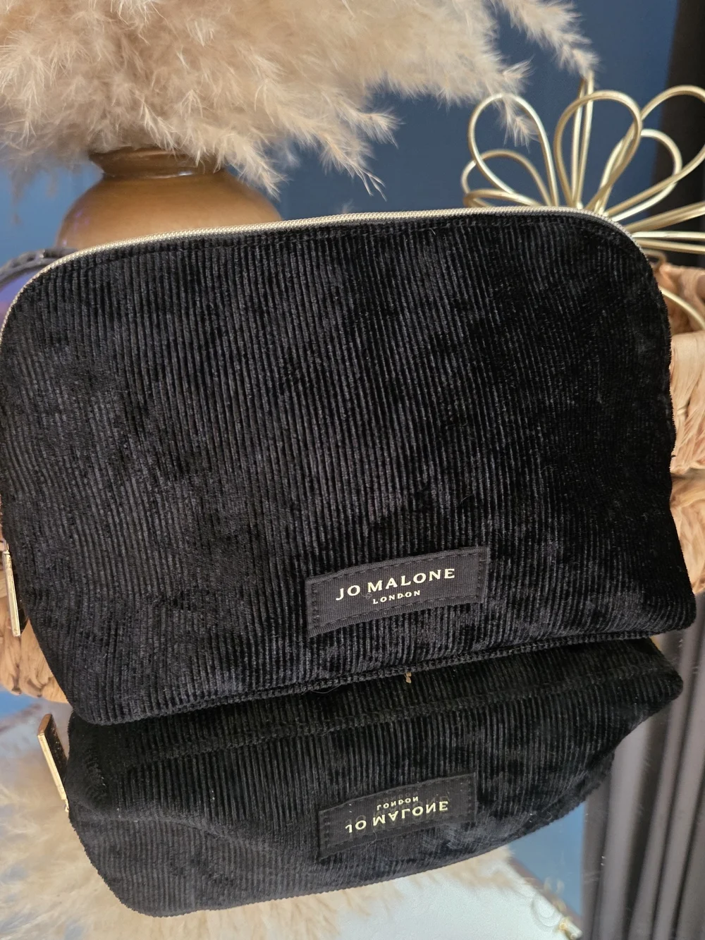 Jo Malone London Black Corduroy Cosmetic Pouch